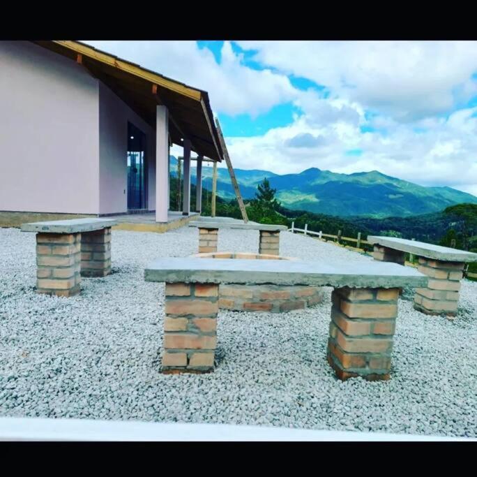 Cabana Recanto Do Arruda Para Casal Em Aguas Mornas Exterior foto